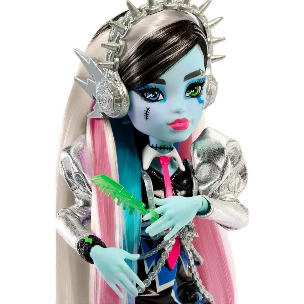 Monster High Doll, Amped Up Frankie Stein Rockstar NIB